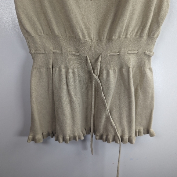 JohnPaulRichard Knit Cap Sleeve Top Sz M - Picture 4 of 11